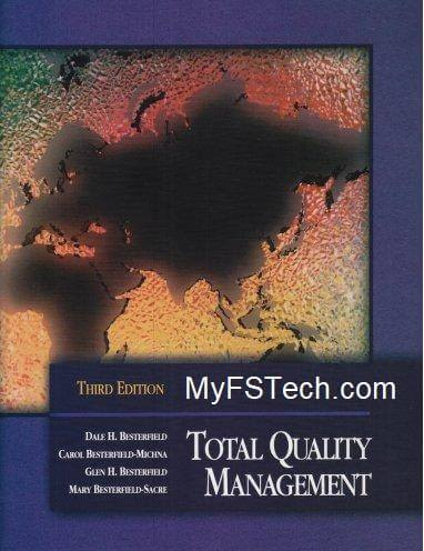 Total Quality Management Book By Dale H Besterfield Pdf